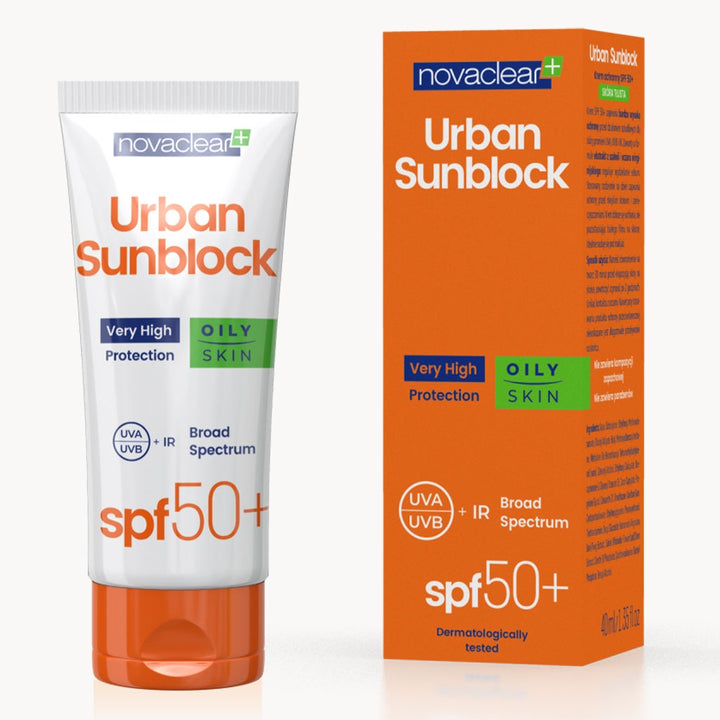 Novaclear Urban Sunblock SPF 50+ Cream For Oily Skin 40ml - Easy Pharmacy LLC