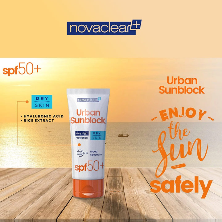 Novaclear Urban Sunblock SPF 50+ Cream For Dry Skin 40ml - Easy Pharmacy LLC