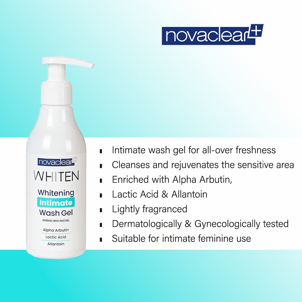 Novaclear Whitening Feminine Intimate Wash Gel 200ml - Easy Pharmacy LLC