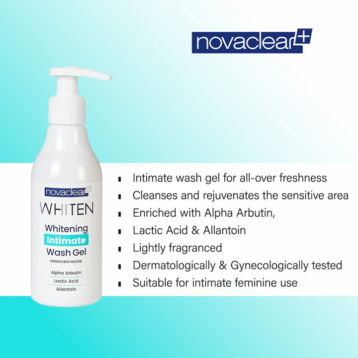 Novaclear Whitening Feminine Intimate Wash Gel 200ml - Easy Pharmacy LLC