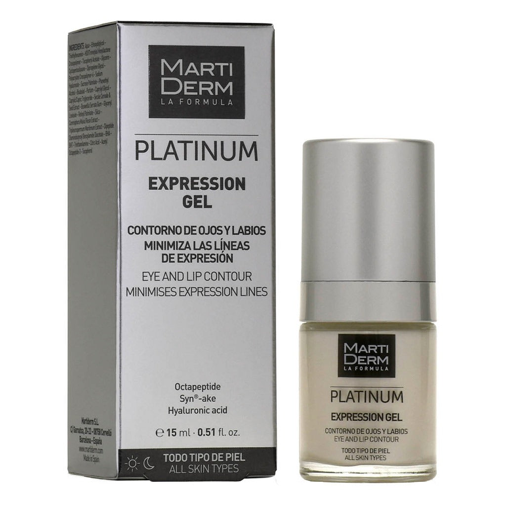 Marti Derm Platinum Expression Eye And Lip Contour Gel 15ml - Easy Pharmacy LLC