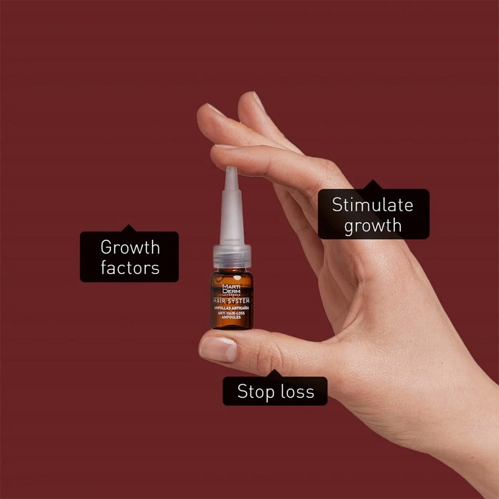 Marti Derm Hair System Anti-HairLoss Ampoule 3ml 14's - Easy Pharmacy LLC