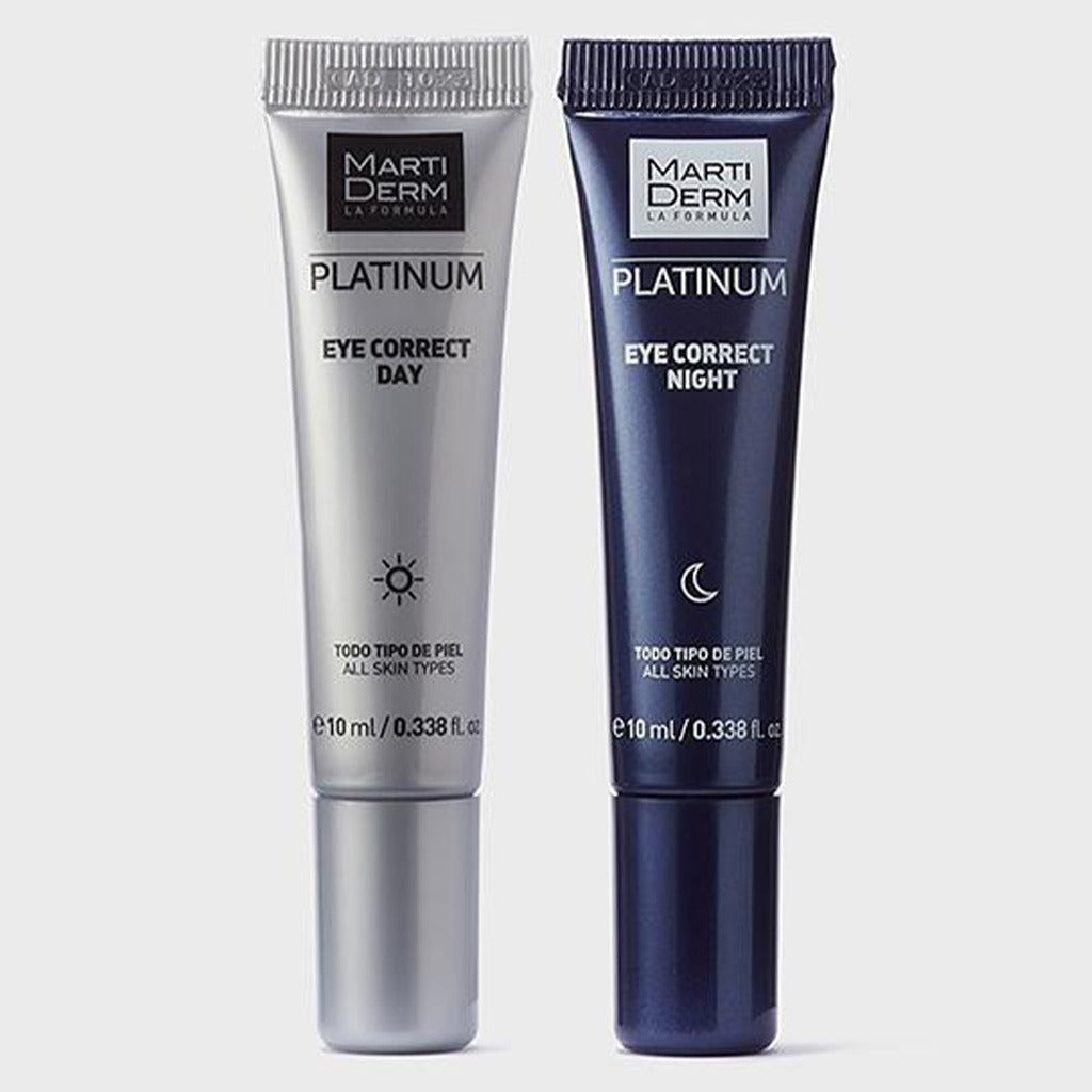 Marti Derm Platinum Eye Correct Day and Night Cream Combo 2 × 10ml - Easy Pharmacy LLC