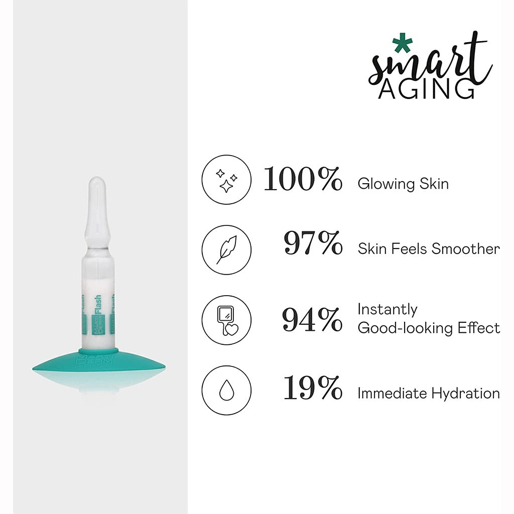 Marti Derm The Originals Flash Ampoules With Immediate Anti-fatigue & Skin Illuminating effect 5 × 2ml - Easy Pharmacy LLC