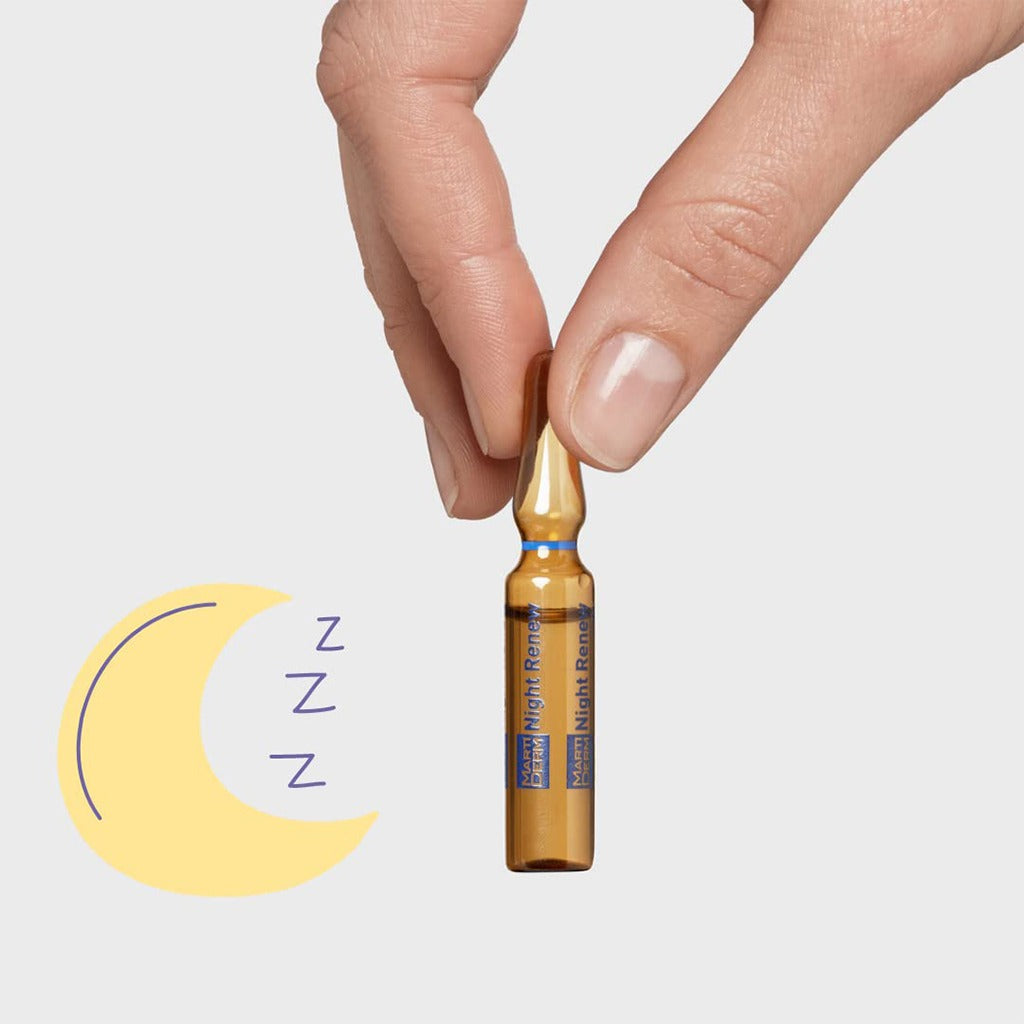 Marti Derm Platinum Night Renew Anti-aging Booster Ampules 10 × 2ml - Easy Pharmacy LLC