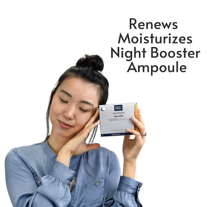 Marti Derm Platinum Night Renew Anti-aging Booster Ampules 10 × 2ml - Easy Pharmacy LLC