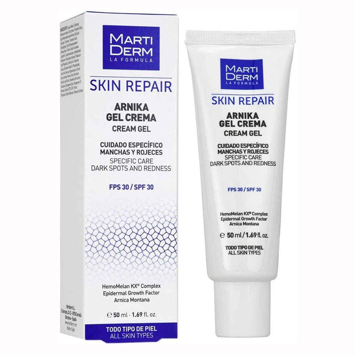 Marti Derm Skin Repair Arnika Cream Gel with SPF30 For dark spots & redness, 50ml - Easy Pharmacy LLC