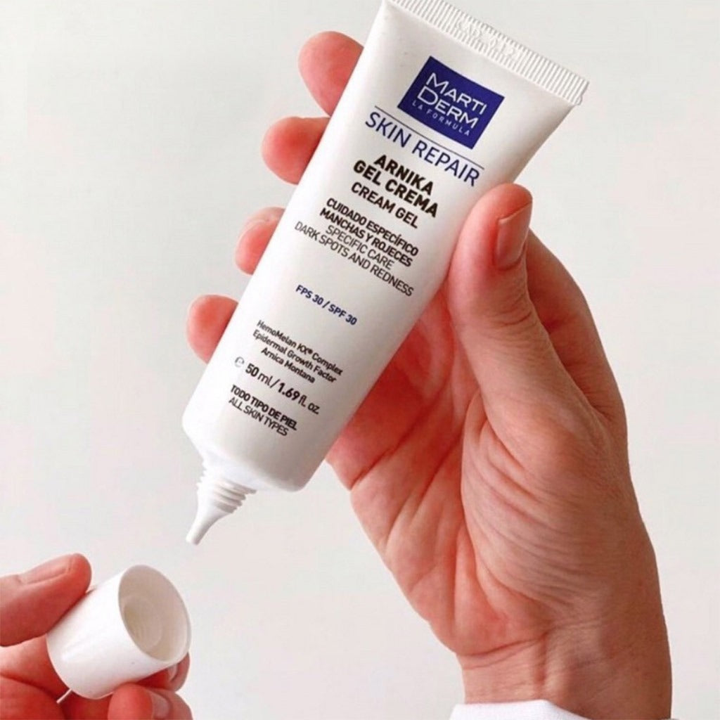Marti Derm Skin Repair Arnika Cream Gel with SPF30 For dark spots & redness, 50ml - Easy Pharmacy LLC