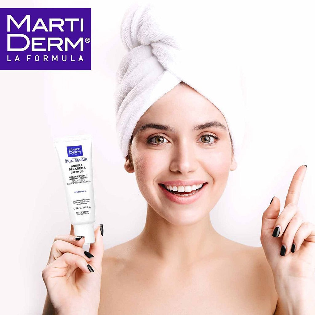 Marti Derm Skin Repair Arnika Cream Gel with SPF30 For dark spots & redness, 50ml - Easy Pharmacy LLC
