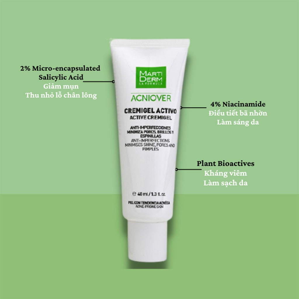 Marti Derm Acniover Active Cremigel 40ml - Easy Pharmacy LLC
