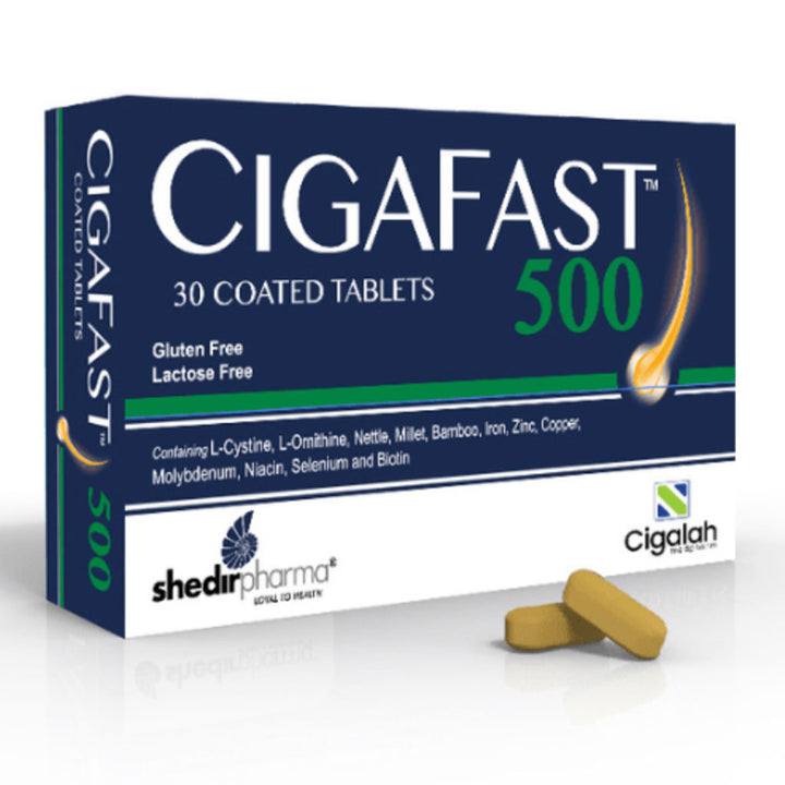 Cigafast 500 Coated Tablet Supplement For Strong Hair And Nails, Pack of 30's - Easy Pharmacy LLC
