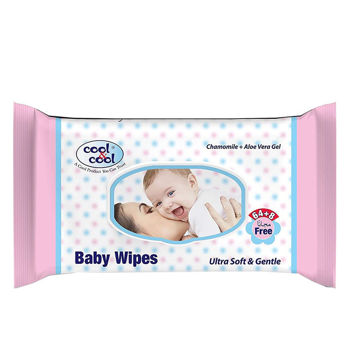 Cool & Cool Baby Wipes 64's + 8's PROMO PACK - Easy Pharmacy LLC