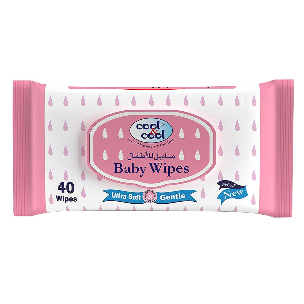 Cool & Cool Baby Wipes 40's Pack of 1's - Easy Pharmacy LLC