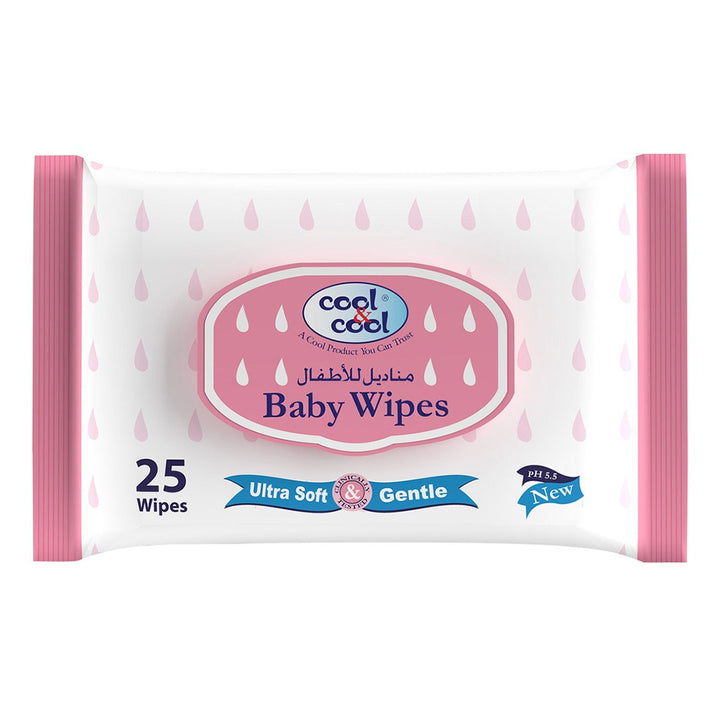 Cool & Cool Baby Wipes, Pack of 25's - Easy Pharmacy LLC