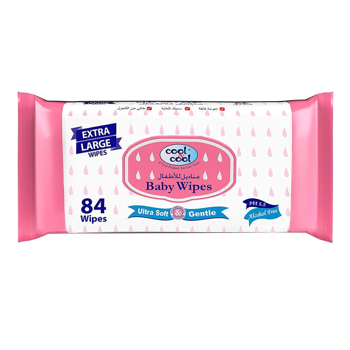 Cool & Cool Baby Wipes 84's Pack of 1's - Easy Pharmacy LLC