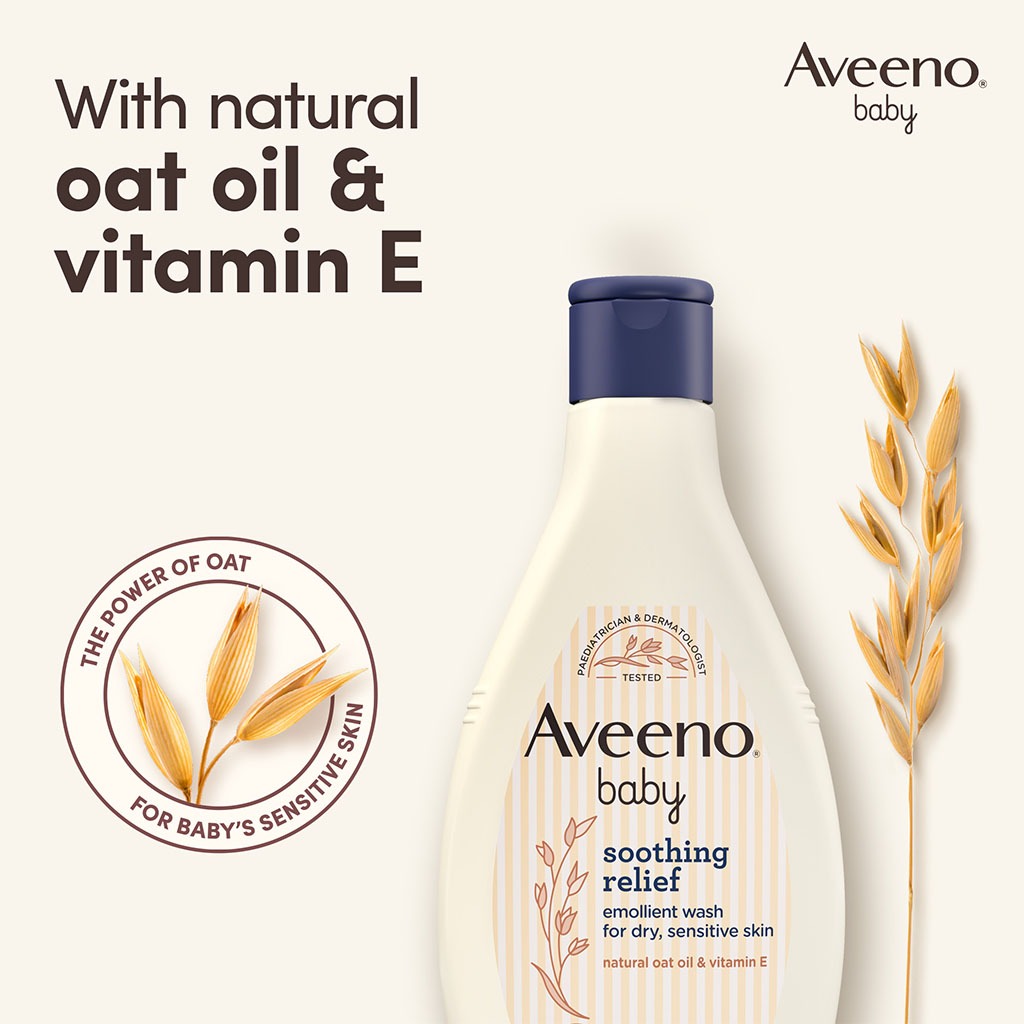Aveeno Baby Soothing Relief Emollient Wash For Dry, Sensitive Skin 250ml - Easy Pharmacy LLC