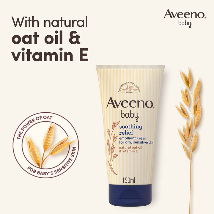 Aveeno Baby Soothing Relief Emollient Cream For Dry, Sensitive Skin 150ml - Easy Pharmacy LLC