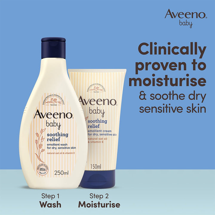 Aveeno Baby Soothing Relief Emollient Cream For Dry, Sensitive Skin 150ml - Easy Pharmacy LLC