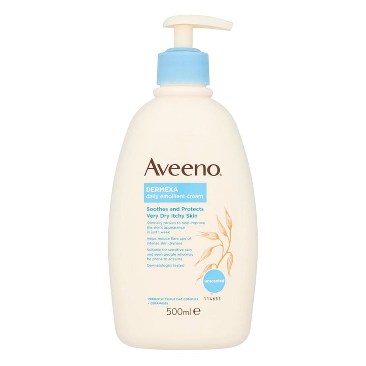 Aveeno Dermexa Daily Soothing Emollient Cream For Dry Itchy Skin 500ml - Easy Pharmacy LLC