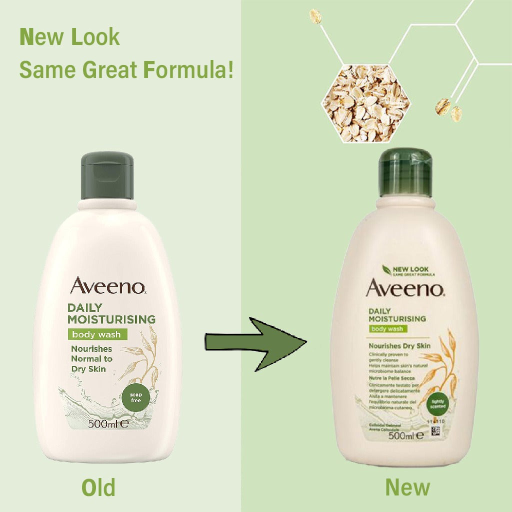 Aveeno Daily Moisturizing Body Wash For Normal To Dry Skin 500ml - Easy Pharmacy LLC