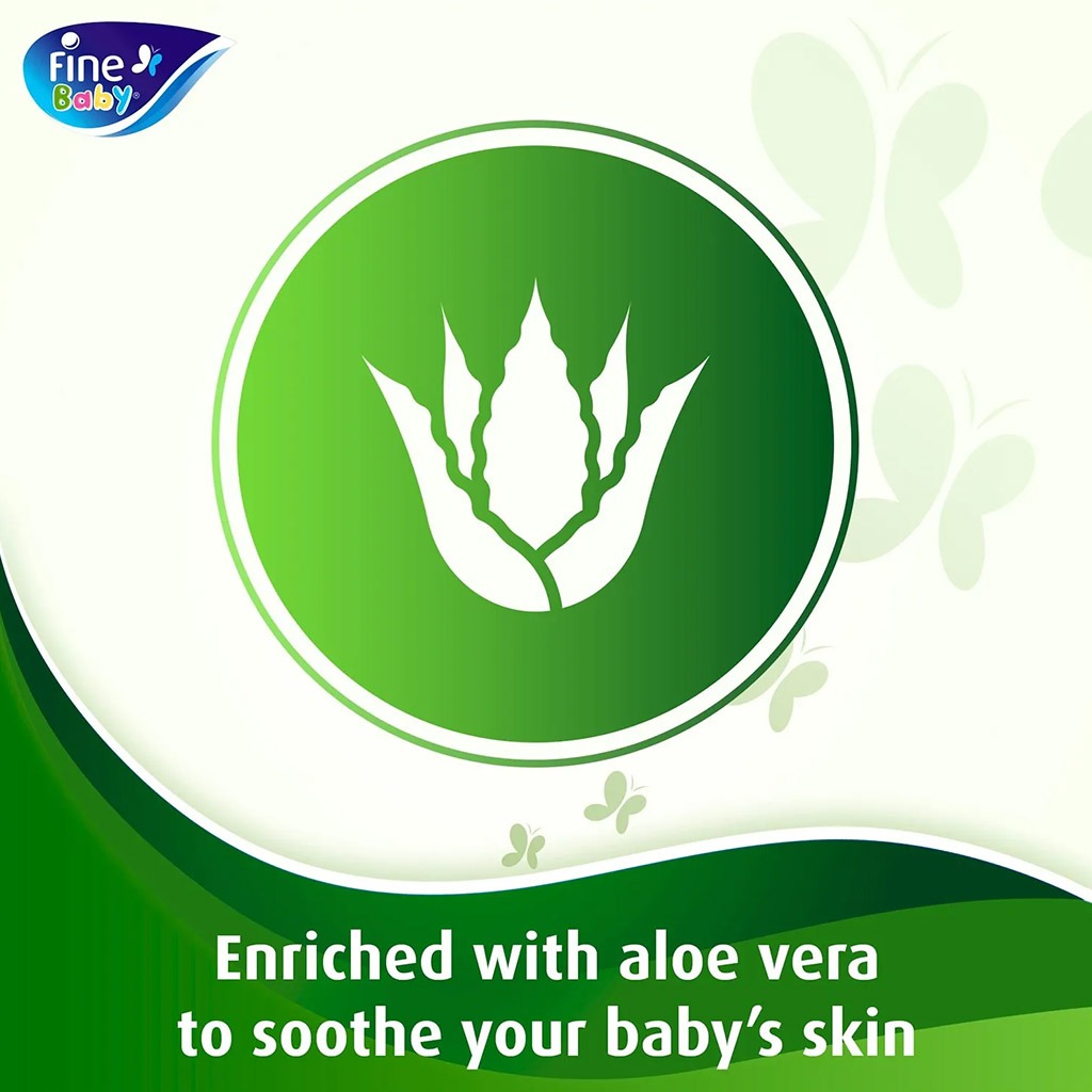 Fine Baby Wet Baby Wipes With Aloe Vera & Chamomile Lotion, 3*54's, Promo Pack of 162 - Easy Pharmacy LLC