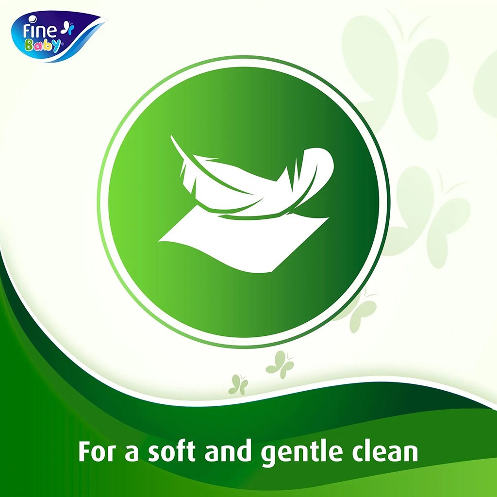 Fine Baby Wet Baby Wipes With Aloe Vera & Chamomile Lotion, 3*54's, Promo Pack of 162 - Easy Pharmacy LLC