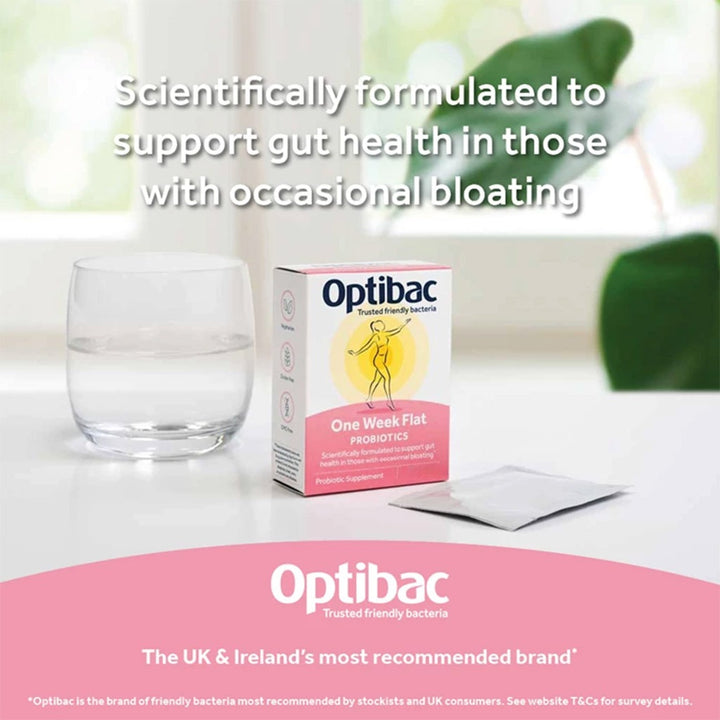 Optibac One Week Flat Probiotics Sachets 28's - Easy Pharmacy LLC