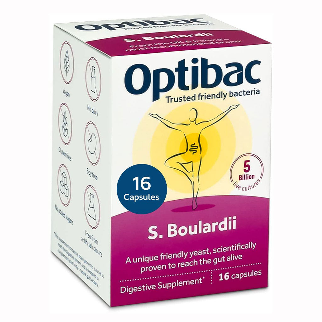 Optibac Saccharomyces Boulardii Digestive Capsules 16's - Easy Pharmacy LLC