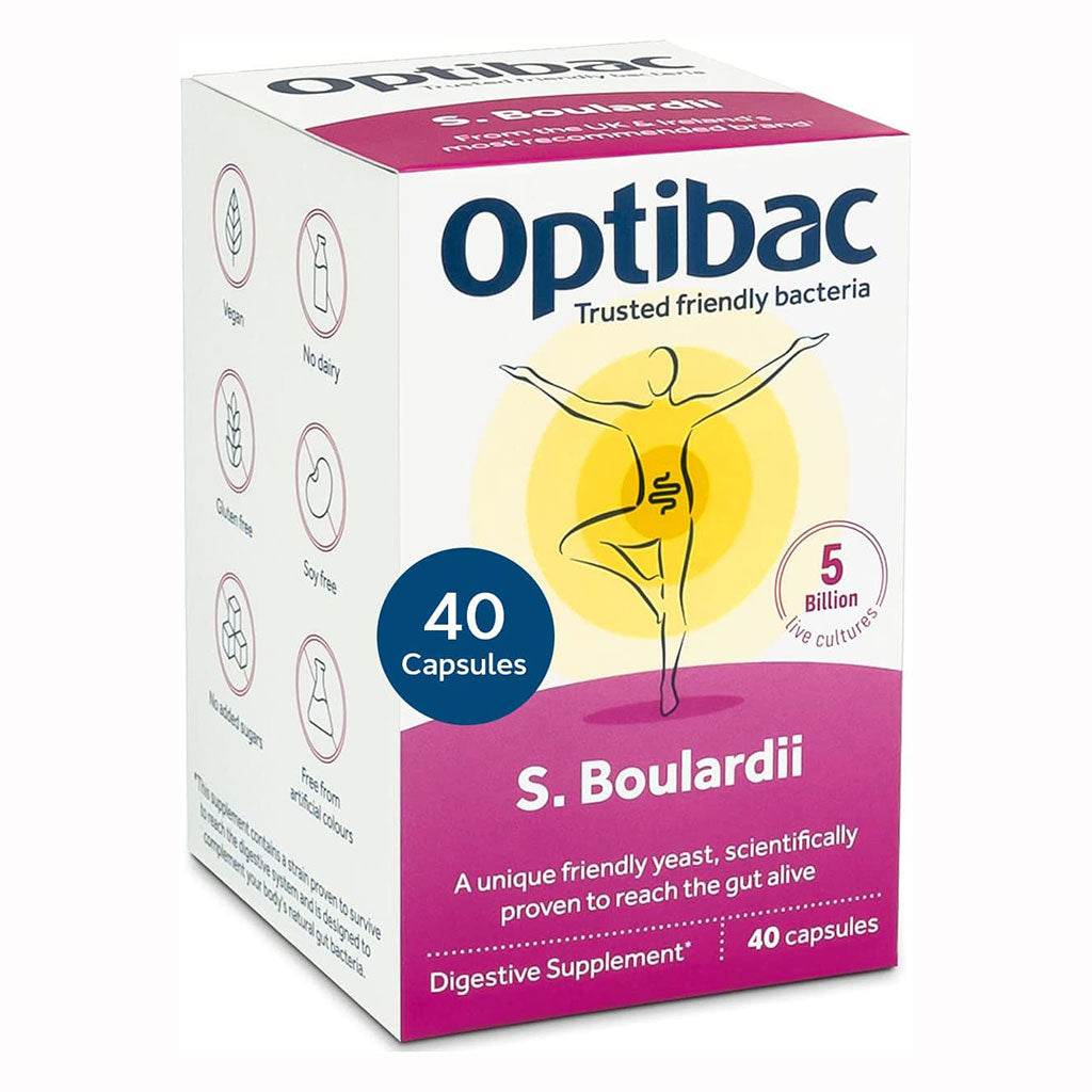 Optibac Saccharomyces Boulardii Digestive Capsules 40's - Easy Pharmacy LLC