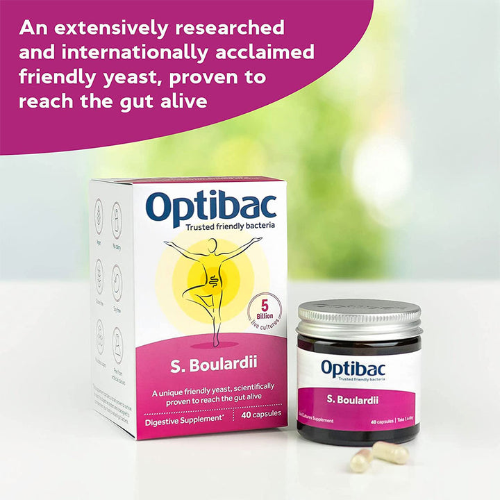 Optibac Saccharomyces Boulardii Digestive Capsules 40's - Easy Pharmacy LLC