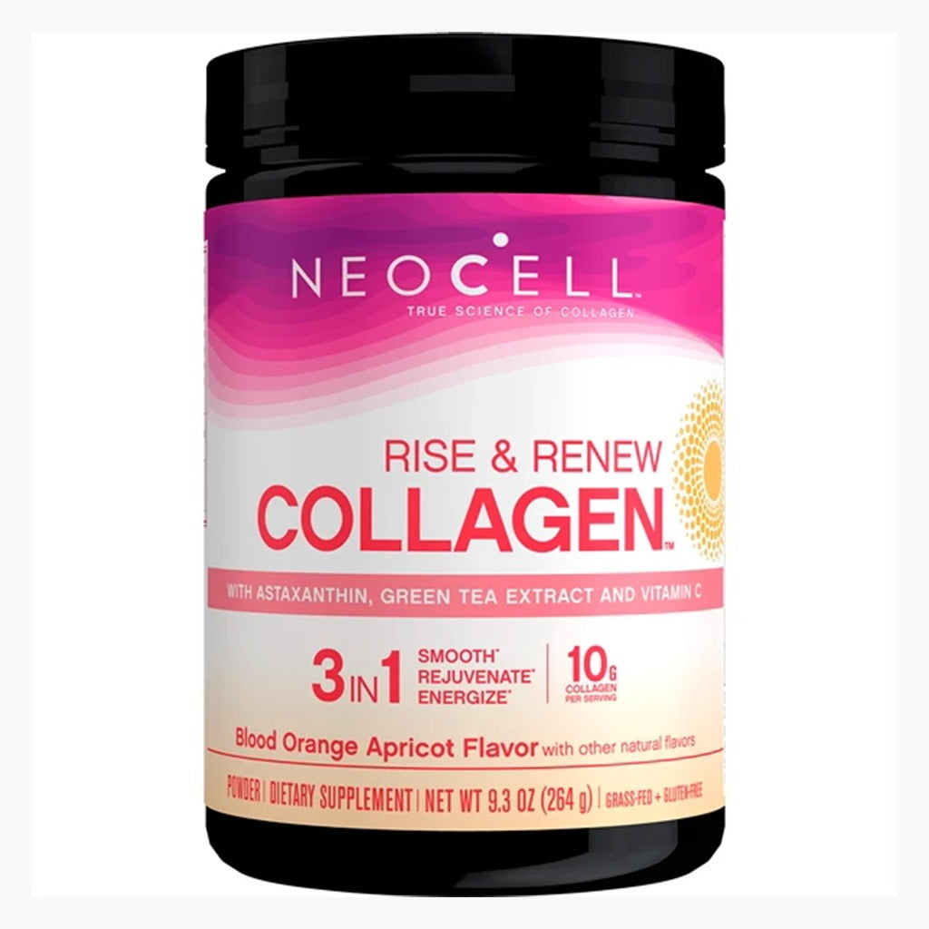 NeoCell Rise & Renew 3 In 1 Collagen Powder Blood Orange Apricot Flavor 264g - Easy Pharmacy LLC