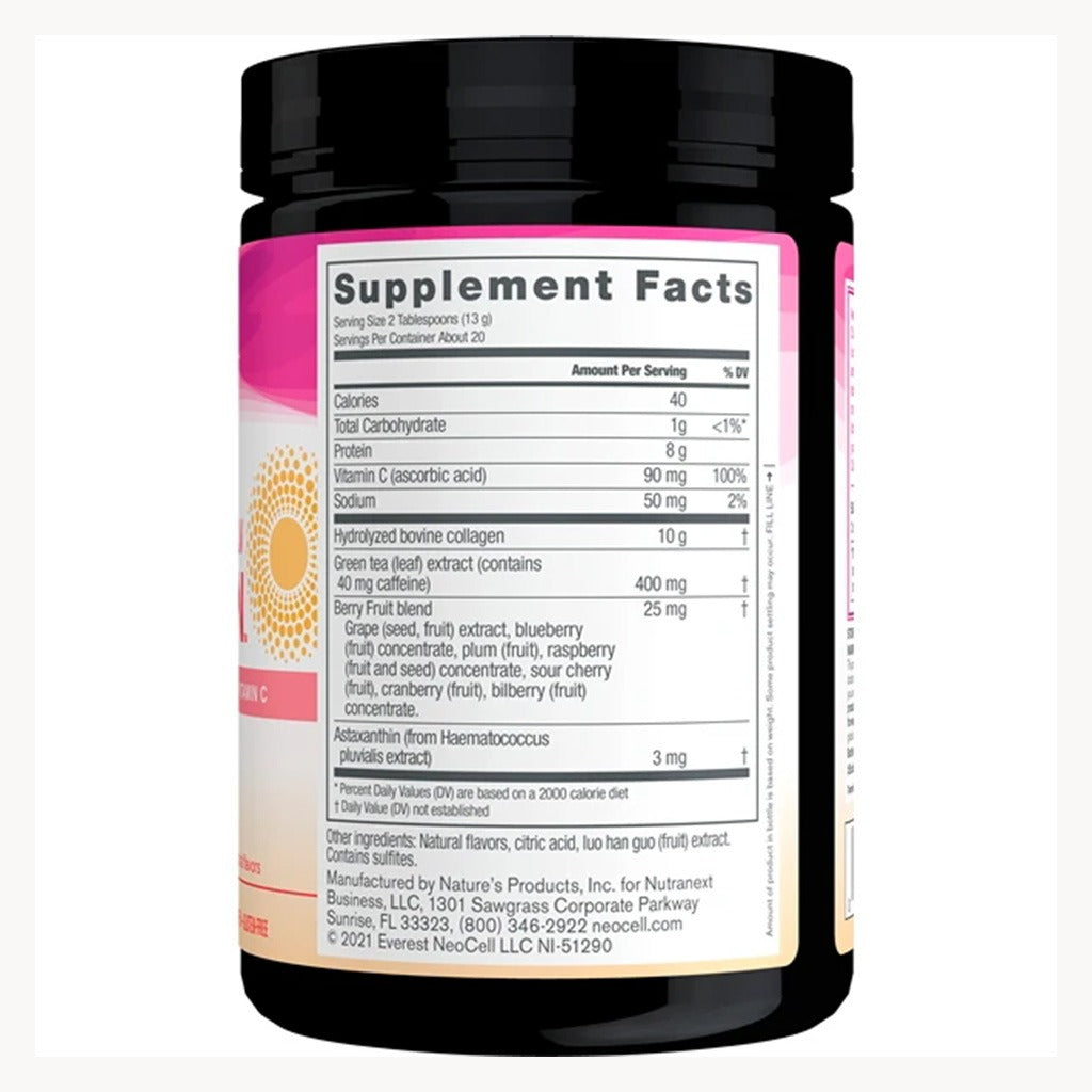 NeoCell Rise & Renew 3 In 1 Collagen Powder Blood Orange Apricot Flavor 264g - Easy Pharmacy LLC