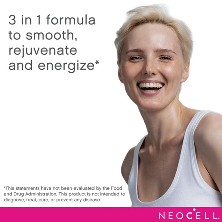 NeoCell Rise & Renew 3 In 1 Collagen Powder Blood Orange Apricot Flavor 264g - Easy Pharmacy LLC