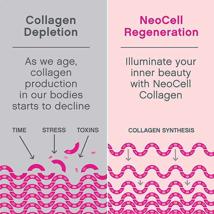 NeoCell Rise & Renew 3 In 1 Collagen Powder Blood Orange Apricot Flavor 264g - Easy Pharmacy LLC