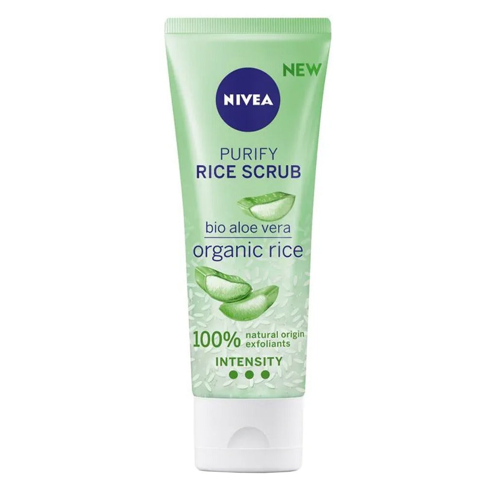 Nivea Purify Organic Rice Scrub For Combination Skin 75ml - Easy Pharmacy LLC