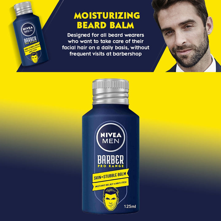 Nivea Men Barber Pro Range Skin + Stubble Beard Moisturizing Balm 125ml - Easy Pharmacy LLC