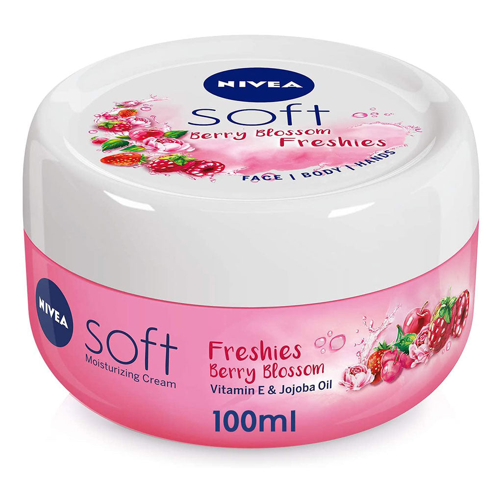 Nivea Freshies Berry Blossom Soft Moisturizing Cream With Vitamin E & Jojoba Oil 100ml - Easy Pharmacy LLC