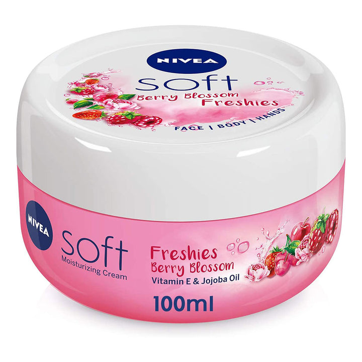 Nivea Freshies Berry Blossom Soft Moisturizing Cream With Vitamin E & Jojoba Oil 100ml - Easy Pharmacy LLC