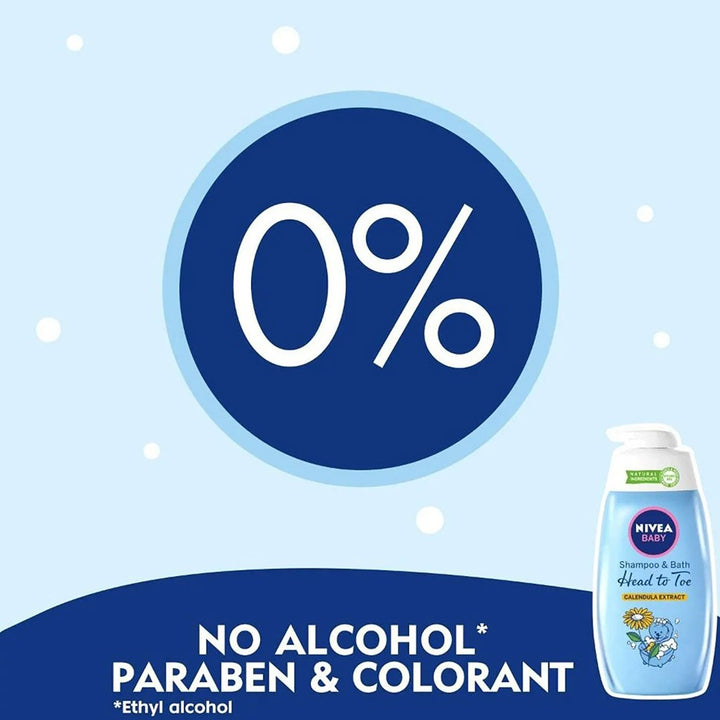 Nivea Baby Head To Toe Shampoo & Bath With Calendula Extract 200ml - Easy Pharmacy LLC