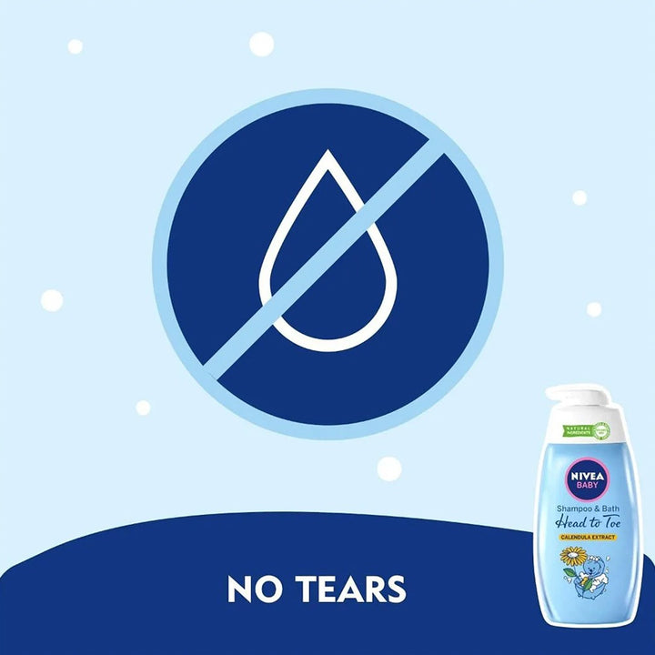 Nivea Baby Head To Toe Shampoo & Bath With Calendula Extract 200ml - Easy Pharmacy LLC