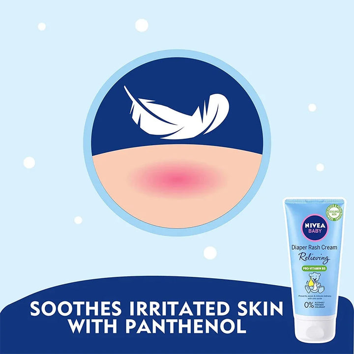 Nivea Baby Relieving Diaper Rash Cream With Pro-Vitamin B5 100ml - Easy Pharmacy LLC