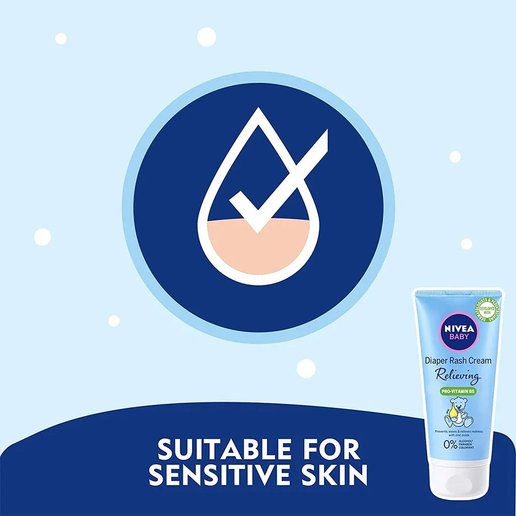 Nivea Baby Relieving Diaper Rash Cream With Pro-Vitamin B5 100ml - Easy Pharmacy LLC