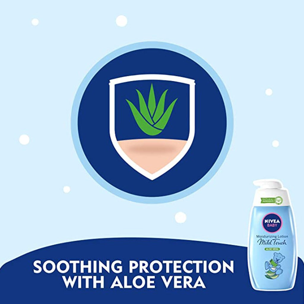 Nivea Baby Mild Touch Aloe Vera Moisturizing Lotion 200ml - Easy Pharmacy LLC