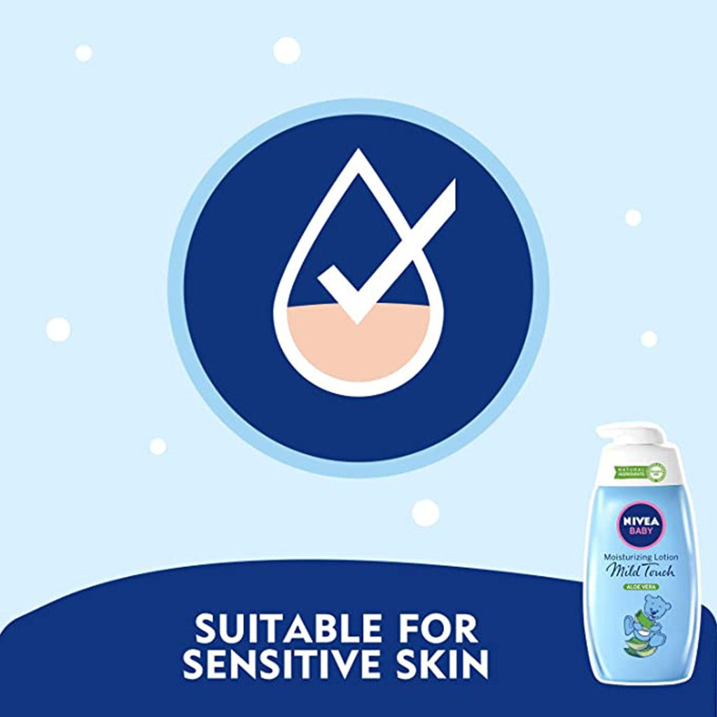 Nivea Baby Mild Touch Aloe Vera Moisturizing Lotion 200ml - Easy Pharmacy LLC