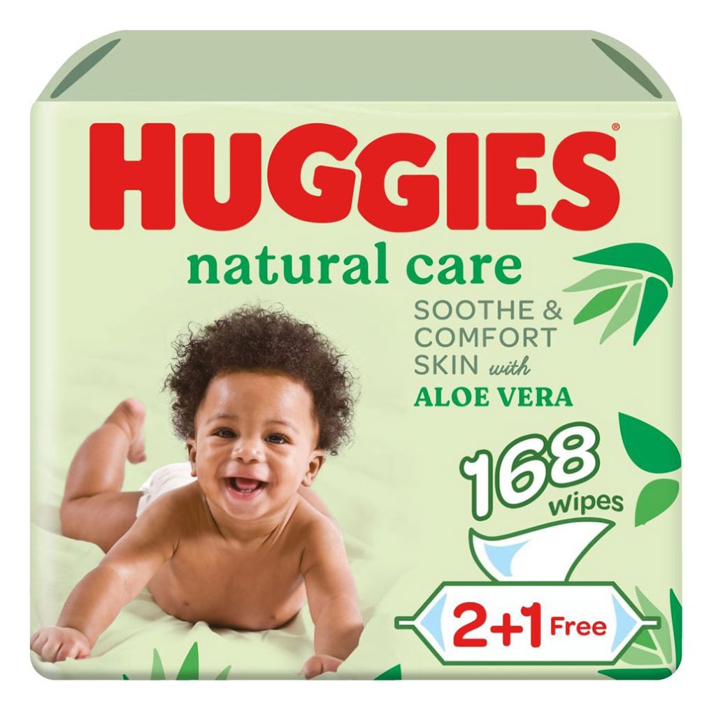 Huggies Natural Care Baby Wet Wipes With Aloe Vera, Pack of 168's - Easy Pharmacy LLC