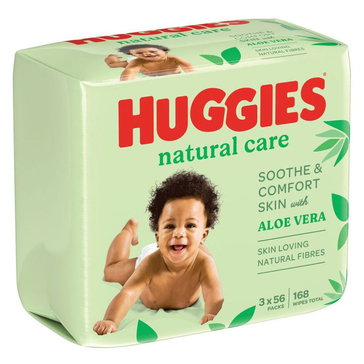 Huggies Natural Care Baby Wet Wipes With Aloe Vera, Pack of 168's - Easy Pharmacy LLC