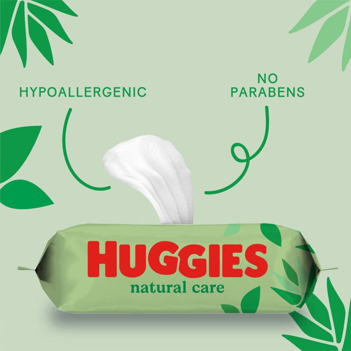 Huggies Natural Care Baby Wet Wipes With Aloe Vera, Pack of 168's - Easy Pharmacy LLC