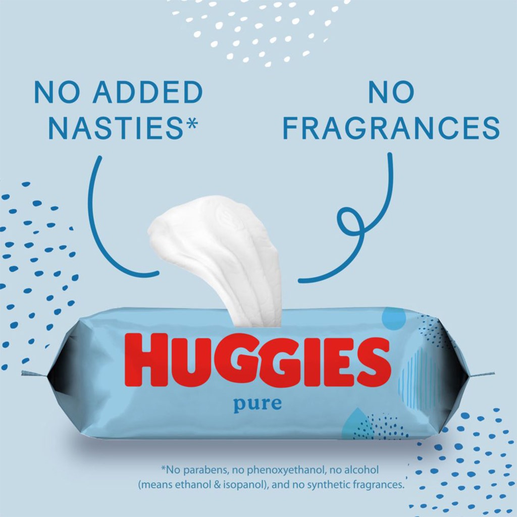 Huggies Pure Cleansing Baby Wet Wipes, Pack of 168's - Easy Pharmacy LLC