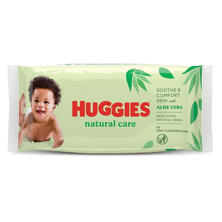 Huggies Natural Care Baby Wet Wipes With Aloe Vera, Pack of 56's - Easy Pharmacy LLC