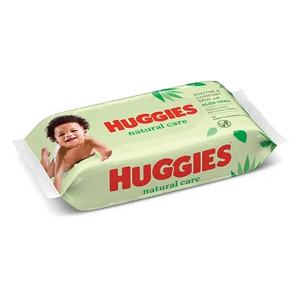 Huggies Natural Care Baby Wet Wipes With Aloe Vera, Pack of 56's - Easy Pharmacy LLC